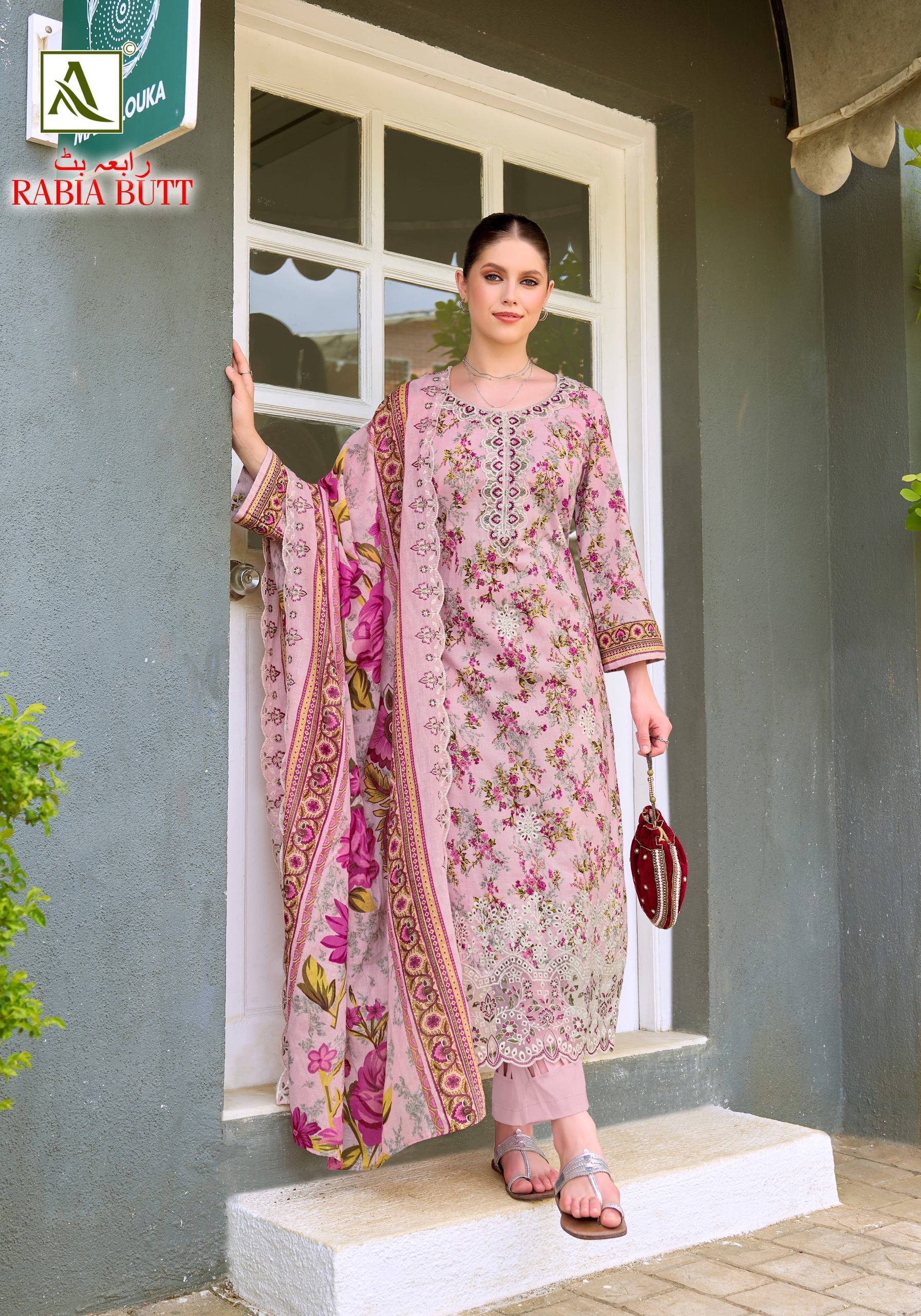 RABIA BUTT BY ALOK SUIT 01 To 08 Series Beautiful Festive Suits Stylish Colorful Fancy Casual Wear & Ethnic Wear Pure Cambric Cotton Dresses At Wholesale Price